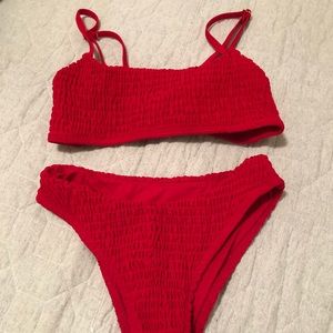 Red Bikini Set